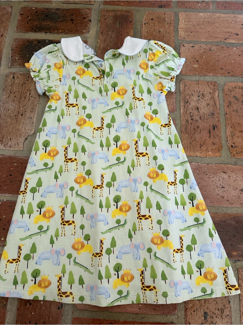 The Proper Peony Savannah Zoo Pima Cotton Dress Size 6 - Picture 3 of 3
